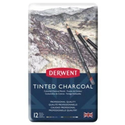 CAJA METALICA DE 12 LAPICES DERWENT DE CARBONCILLO CON COLOR DERWENT 2301690 5 CAJA METALICA DE 12 LAPICES DERWENT DE CARBONCILLO CON COLOR DERWENT 2301690 -tienda EPSON 2301690 pic 2
