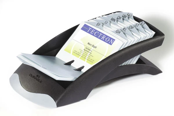 TARJETERO VISIFIX DESK PARA 200 TARJETAS 131X245 MM DURABLE 2413-01 2 TARJETERO VISIFIX DESK PARA 200 TARJETAS 131X245 MM DURABLE 2413-01 - Imagen 2