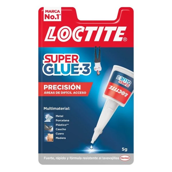 ADHESIVO INSTANTANEO SUPER GLUE-3 5GR. 1 LIMPIA PEGAMENTO LOCTITE 2712223 2 ADHESIVO INSTANTANEO SUPER GLUE-3 5GR. 1 LIMPIA PEGAMENTO LOCTITE 2712223 - Imagen 2