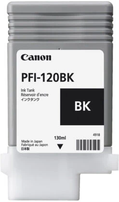 Alternative view of TINTA CANON PFI-120 BK