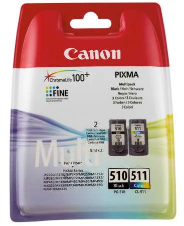 PACK COMBO CARTUCHOS CANON PG-510 CL-511 3 PACK COMBO CARTUCHOS CANON PG-510 CL-511 - Imagen 3