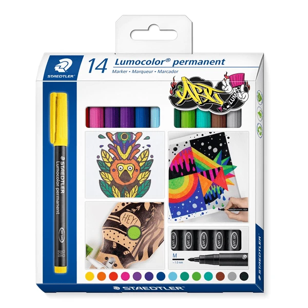 ESTUCHE 14 UDS LUMOCOLOR PERMANENT 317 STAEDTLER 317 C14 1 ESTUCHE 14 UDS LUMOCOLOR PERMANENT 317 STAEDTLER 317 C14
