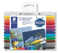 ESTUCHE DE PLASTICO CON 12 MARCADORES. COLORES SURTIDOS STAEDTLER 3190 TB12