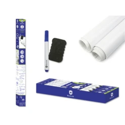 PIZARRA BLANCA ADHESIVA C ROTULADOR Y BORRADOR BISMARK 328319