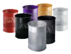 PAPELERA METALICA DE 15L PERFORADA COLOR NEGRO DURABLE 3310-01 -tienda EPSON 3310 01 pic 2