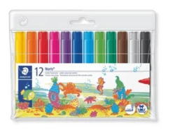 ESTUCHE 12 ROTULADORES ESCOLARES NORIS CLUB TRAZO 3MM. SURTIDOS STAEDTLER 340 WP12