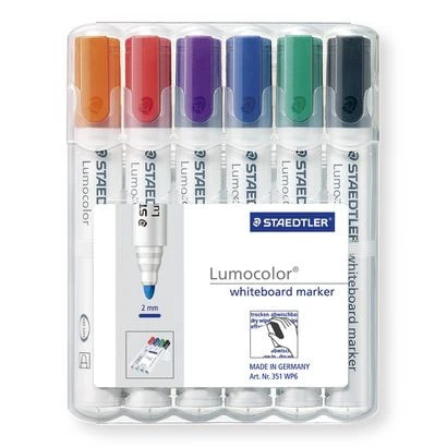 ESTUCHE 6 PZAS LUMOCOLOR WHITEBOARD MARKER 351. SURT. STAEDTLER 351 WP6 3 ESTUCHE 6 PZAS LUMOCOLOR WHITEBOARD MARKER 351. SURT. STAEDTLER 351 WP6 - Imagen 3