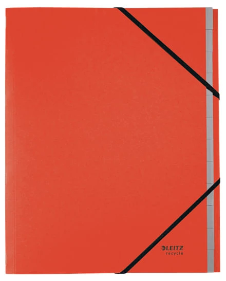 CARPETA CLASIFICADORA DE CARTON 12 POSICIONES A4 RECYCLE 100 ROJO LEITZ 39150025 3 CARPETA CLASIFICADORA DE CARTON 12 POSICIONES A4 RECYCLE 100 ROJO LEITZ 39150025 - Imagen 3