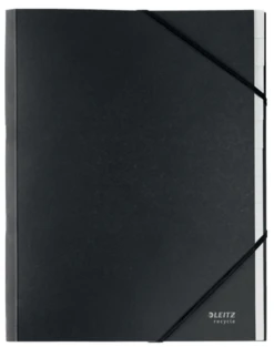 CARPETA CLASIFICADORA DE CARTON 12 POSICIONES A4 RECYCLE 100 NEGRO LEITZ 39150095