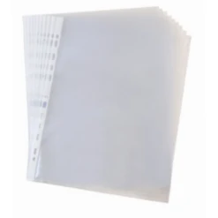 CAJA 100 FUNDAS TALADRO STANDARD FOLIO COLOR CRISTAL ELBA 400005366