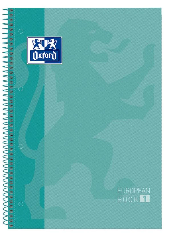 CUADERNO EUROPEANBOOK 1 TAPA EXTRADURA A4 80 HOJAS 5X5 COLOR ICE MINT OXFORD 400040983 2 CUADERNO EUROPEANBOOK 1 TAPA EXTRADURA A4 80 HOJAS 5X5 COLOR ICE MINT OXFORD 400040983 - Imagen 2