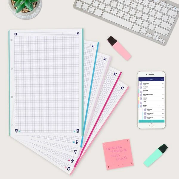 RECAMBIO 10020 HOJAS PAQUETE A4 5X5 5 COLORES DE BANDA PASTEL OXFORD 400146851 4 RECAMBIO 10020 HOJAS PAQUETE A4 5X5 5 COLORES DE BANDA PASTEL OXFORD 400146851 - Imagen 4