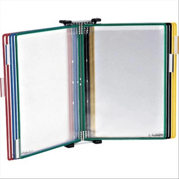 EXPOSITOR DE PARED PARA CATALOGOS CON 10 FUNDAS A4 COLOR SURTIDO TARIFOLD 414109 1 EXPOSITOR DE PARED PARA CATALOGOS CON 10 FUNDAS A4 COLOR SURTIDO TARIFOLD 414109