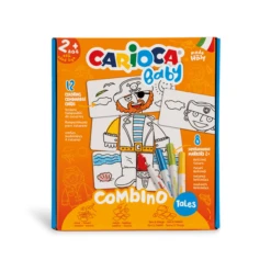 SET BABY COMBINO 2 TALES 8 ROTULADORES CARIOCA 42895
