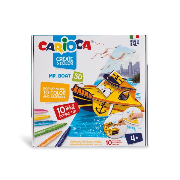 SET CREATE-COLOR MR. BOAT 3D CARIOCA 42905 1 SET CREATE-COLOR MR. BOAT 3D CARIOCA 42905