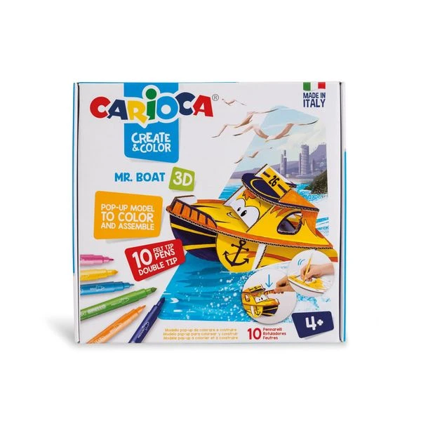 SET CREATE-COLOR MR. BOAT 3D CARIOCA 42905 2 SET CREATE-COLOR MR. BOAT 3D CARIOCA 42905 - Imagen 2