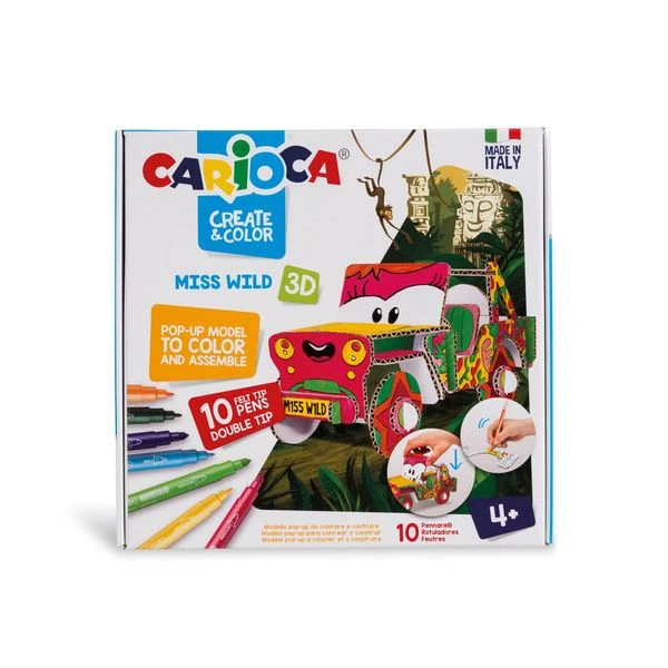 SET CREATE-COLOR MS. WILD 3D CARIOCA 42906 2 SET CREATE-COLOR MS. WILD 3D CARIOCA 42906 - Imagen 2