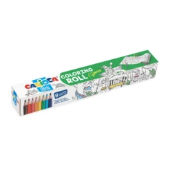 SET COLORING ROLL JUNGLE 8 PENCILS CARIOCA 42978