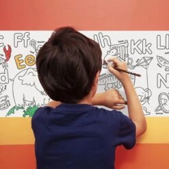 SET COLORING ROLL ABC 200 X 30 CM 8 LAPICES CARIOCA 42979 -tienda EPSON 42979 pic 3