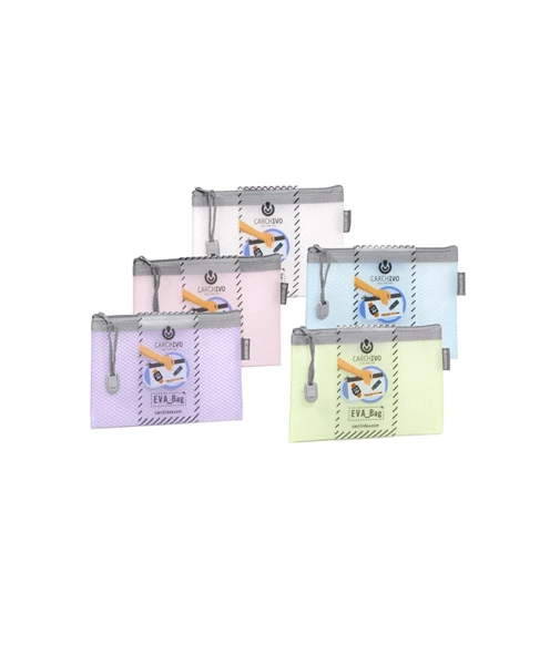 PACK 12 BOLSAS CREMALLERA EVA-BAG TAMANO A5 COLORES SURTIDOS CARCHIVO 45012099 1 PACK 12 BOLSAS CREMALLERA EVA-BAG TAMANO A5 COLORES SURTIDOS CARCHIVO 45012099