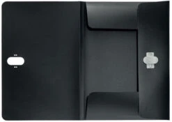 CARPETA POLIPROPILENO 3 SOLAPAS Y CIERRE BROCHE GIRATORIO A4 RECYCLE NEGRO LEITZ 46220095 -tienda EPSON 46220095 pic 3