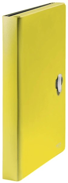 CARPETA POLIPROPILENO ACORDEON 5 POSICIONESBOLSILLO FRONTAL BROCHE GIRATORIO A4 RECYCLE AMARILLO LEITZ 46240015