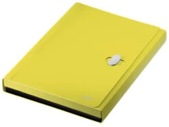 CARPETA POLIPROPILENO ACORDEON 5 POSICIONESBOLSILLO FRONTAL BROCHE GIRATORIO A4 RECYCLE AMARILLO LEITZ 46240015 -tienda EPSON 46240015 pic 3