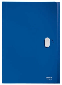 CARPETA POLIPROPILENO ACORDEON 5 POSICIONESBOLSILLO FRONTAL BROCHE GIRATORIO A4 RECYCLE AZUL LEITZ 46240035 -tienda EPSON 46240035 pic 2