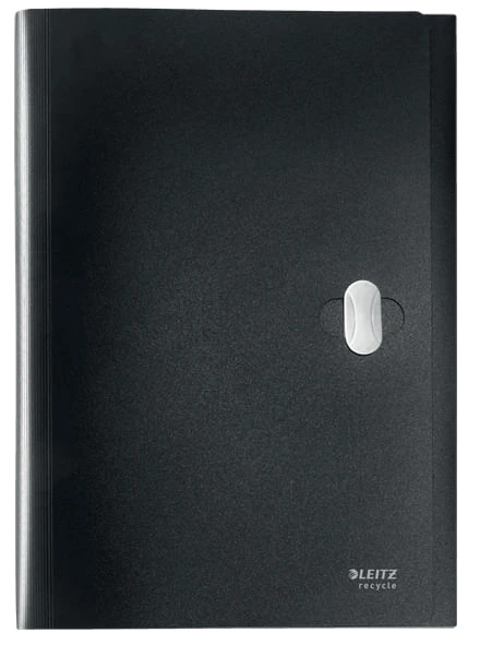 CARPETA POLIPROPILENO ACORDEON 5 POSICIONESBOLSILLO FRONTAL BROCHE GIRATORIO A4 RECYCLE NEGRO LEITZ 46240095 2 CARPETA POLIPROPILENO ACORDEON 5 POSICIONESBOLSILLO FRONTAL BROCHE GIRATORIO A4 RECYCLE NEGRO LEITZ 46240095 - Imagen 2