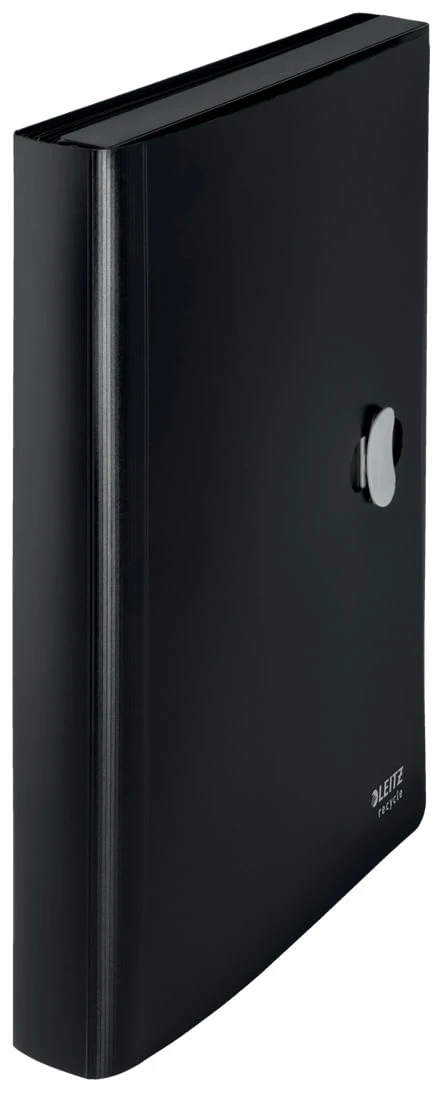 CARPETA POLIPROPILENO ACORDEON 5 POSICIONESBOLSILLO FRONTAL BROCHE GIRATORIO A4 RECYCLE NEGRO LEITZ 46240095 4 CARPETA POLIPROPILENO ACORDEON 5 POSICIONESBOLSILLO FRONTAL BROCHE GIRATORIO A4 RECYCLE NEGRO LEITZ 46240095 - Imagen 4