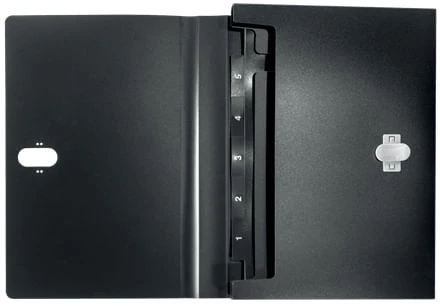 CARPETA POLIPROPILENO ACORDEON 5 POSICIONESBOLSILLO FRONTAL BROCHE GIRATORIO A4 RECYCLE NEGRO LEITZ 46240095 5 CARPETA POLIPROPILENO ACORDEON 5 POSICIONESBOLSILLO FRONTAL BROCHE GIRATORIO A4 RECYCLE NEGRO LEITZ 46240095 - Imagen 5