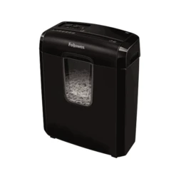 FELLOWES 6C DESTRUCTORA PAPEL CORTE EN PARTICULAS 4X35MM CABEZAL EXTRAIBLE CAPACIDAD 11L NEGRO 4686601