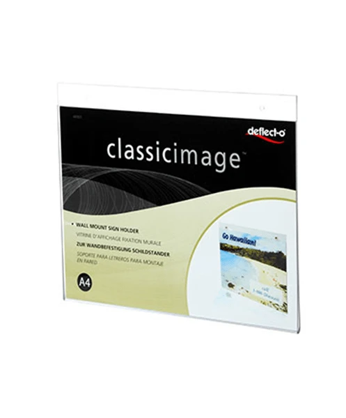 EXPOSITOR DE PARED FORMATO A4 HORIZONTAL DEFLECTO 46901 1 EXPOSITOR DE PARED FORMATO A4 HORIZONTAL DEFLECTO 46901