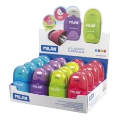 EXPOSITOR 16 AFILABORRAS Y AFILALAPICES CAPSULE COLORES SURTIDOS MILAN 4701116