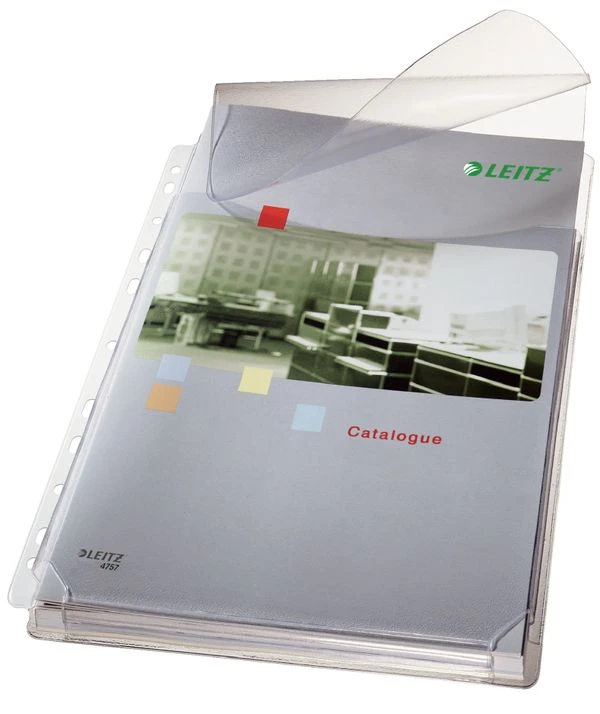 BOLSA 5 FUNDAS FUELLE CON SOLAPA MULTITALADRO GRAN CAPACIDAD FORMATO A4 170 MICRAS PVC TRANSPARENTE LEITZ 47573003 2 BOLSA 5 FUNDAS FUELLE CON SOLAPA MULTITALADRO GRAN CAPACIDAD FORMATO A4 170 MICRAS PVC TRANSPARENTE LEITZ 47573003 - Imagen 2