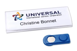 CAJA 10 PORTANOMBRES PROFIL BADGE CON IMANï½27 X 75 MM AVERY 4836-M