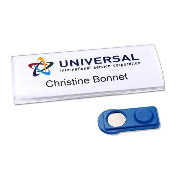 CAJA 10 PORTANOMBRES PROFIL BADGE CON IMANï½27 X 75 MM AVERY 4836-M 2 CAJA 10 PORTANOMBRES PROFIL BADGE CON IMANï½27 X 75 MM AVERY 4836-M - Imagen 2