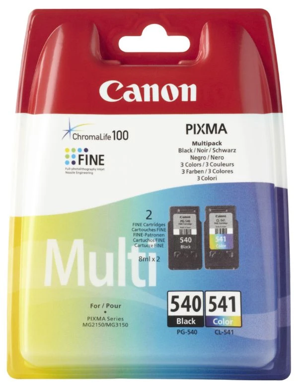CARTUCHO CANON MULTIPACK PG-540 CL-541 2 CARTUCHO CANON MULTIPACK PG-540 CL-541 - Imagen 2