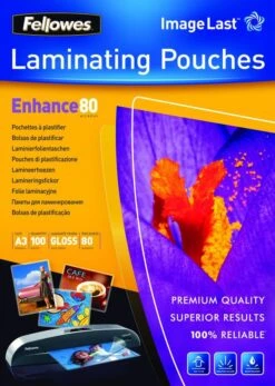 Alternative view of FUNDAS DE PLASTIFICAR FELLOWES ACABADO EN BRILLO TAMANO A3 80 MICRAS 100 UNIDADES 5306207