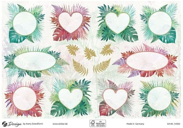 SOBRE CON 2 HOJAS 76X120MM Y 30 PEGATINAS FONDO JARDIN AVERY 54564 3 SOBRE CON 2 HOJAS 76X120MM Y 30 PEGATINAS FONDO JARDIN AVERY 54564 - Imagen 3