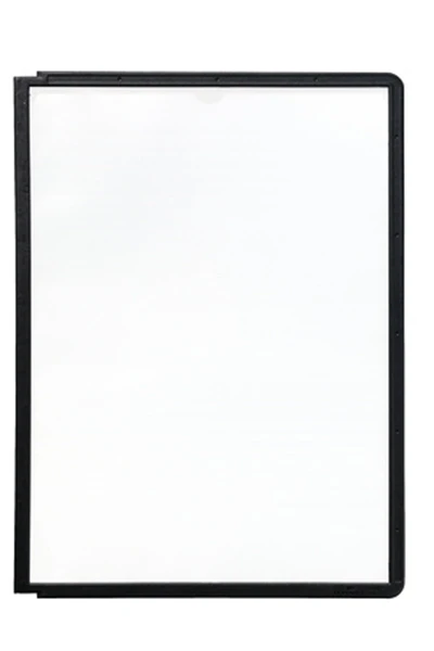 FUNDA POLIPROPILENO CON MARCO COLOR MECANISMO PIVOTE A4 NEGRO DURABLE 5606-01 1 FUNDA POLIPROPILENO CON MARCO COLOR MECANISMO PIVOTE A4 NEGRO DURABLE 5606-01