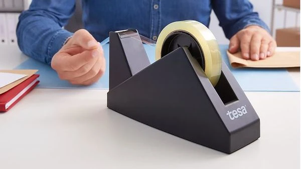 DISPENSADOR SOBREMESA EASY CUT ECONOMY PARA ROOLLOS DE 66M. NEGRO TESA 57431-00000-02 3 DISPENSADOR SOBREMESA EASY CUT ECONOMY PARA ROOLLOS DE 66M. NEGRO TESA 57431-00000-02 - Imagen 3