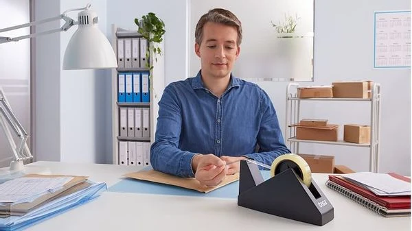 DISPENSADOR SOBREMESA EASY CUT ECONOMY PARA ROOLLOS DE 66M. NEGRO TESA 57431-00000-02 4 DISPENSADOR SOBREMESA EASY CUT ECONOMY PARA ROOLLOS DE 66M. NEGRO TESA 57431-00000-02 - Imagen 4