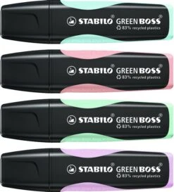 Alternative view of ESTUCHE WALLET 4 STABILO GREEN BOSS COLORES PASTEL SURTIDOS STABILO 6070 4-2