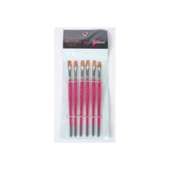 SET 6 PINCELES NO.8 PELO SINT MANGO CORTO PLANO WONDER ART BY PRYSE 6110008
