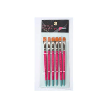 SET 6 PINCELES NO.12 PELO SINT MANGO CORTO PLANO WONDER ART BY PRYSE 6110012 2 SET 6 PINCELES NO.12 PELO SINT MANGO CORTO PLANO WONDER ART BY PRYSE 6110012 - Imagen 2