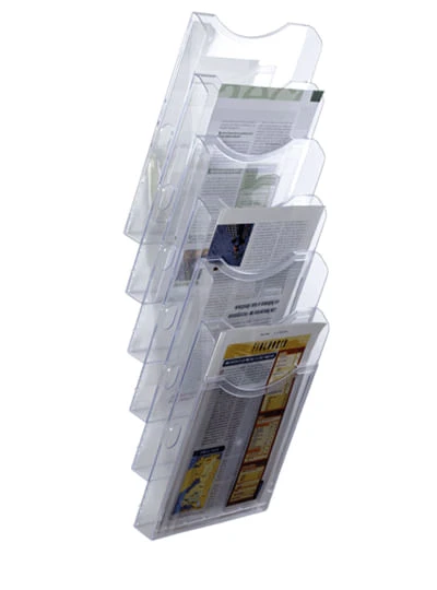 EXPOSITOR MURAL ARCHIPLAY 6 COMPARTIMENTOS A4 VERTICAL 190X235X685MM TRANSPARENTE ARCHIVO2000 6126 CS TP 2 EXPOSITOR MURAL ARCHIPLAY 6 COMPARTIMENTOS A4 VERTICAL 190X235X685MM TRANSPARENTE ARCHIVO2000 6126 CS TP - Imagen 2