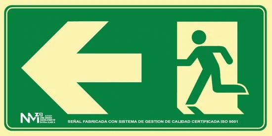 SENAL HOMOLOGADA SEGURIDAD SALIDA EMERGENCIA IZQUIERDA 320X160MM PVC VERDE ARCHIVO2000 6170-17H VE 2 SENAL HOMOLOGADA SEGURIDAD SALIDA EMERGENCIA IZQUIERDA 320X160MM PVC VERDE ARCHIVO2000 6170-17H VE - Imagen 2