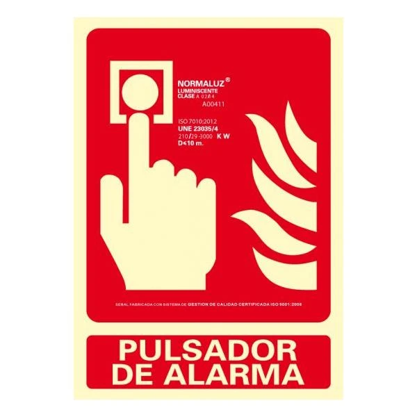 SENAL PPULSADOR DE ALARMAP 210X300 PVC ROJO ARCHIVO 2000 6171-04H RJ 2 SENAL PPULSADOR DE ALARMAP 210X300 PVC ROJO ARCHIVO 2000 6171-04H RJ - Imagen 2