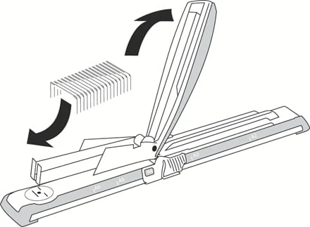 GRAPADORA METALICA CON BRAZO LARGO COLOR NEGRO PETRUS 623381 4 GRAPADORA METALICA CON BRAZO LARGO COLOR NEGRO PETRUS 623381 - Imagen 4